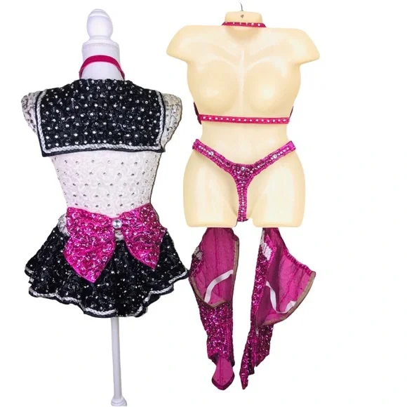 Vintage Vicky Renee Feature Dancer Costume – Sailor Girl – Swarovski Rhinestones - Picture 2 of 11